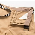 thumbnail image 6 of Cargo Pants for Men Cotton Solid Color Capris with Pockets Outdoor Work Hiking Capri Pants, 6 of 9