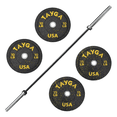 thumbnail image 1 of Set Discos Set Discos Bumper Hi Temp 10,15 Tayga, C/barra Olímpica/seguros.Bumper Hi Temp 10,15 Tayga, C/barra Olímpica/seguros., 1 of 4