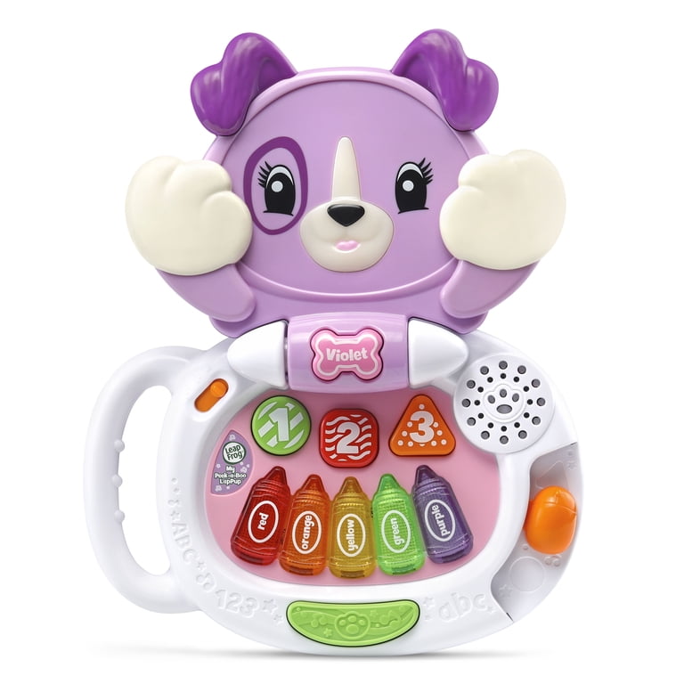 papipupepo LeapFrog My PeekaBoo LapPup, Cute Electronic Baby Toy, Violet