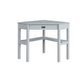 thumbnail image 3 of Linon Lakelyn Corner Desk, 29" Wide with Hidden Sliding Keyboard Tray, Gray, 3 of 10