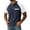Navy, variant on Mens Short Sleeve Henley Shirts Casual Waffle Knit Colorblock Raglan T-Shirts, Summer Leisure Lounge Tops with Pocket Quick Dry Breathable Outdoor Fashion Tee