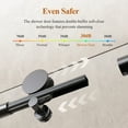 thumbnail image 5 of 56-60" W * 74" H Frameless Single Sliding soft-close Shower Doors, Bathroom Sliding Shower Door, 5/16" (8mm) Thick SGCC Tempered Glass Door, 5 of 9