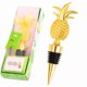 thumbnail image 1 of Juego de 2 corchos de vino navideños, corchos de piña de metal, 1 of 5
