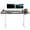 Black & Vintage Brown/White, variant on VIVO Electric Dual Motor 71” x 30” Standing Desk, Dark Walnut Top, Black Frame