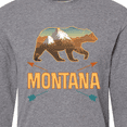 thumbnail image 4 of Inktastic Montana Vacation Bear Silhouette Long Sleeve T-Shirt, 4 of 5