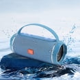 thumbnail image 2 of Isvgxsz New Waterproofs Cycling Bicycle Speaker Bluetooth-Compatible 4.2 5Wx2 Sound Column Loudspeaker Hands-Free Fm Radio Travel Accessories Blue Travel Essentials 4Th of July Decorations, 2 of 5