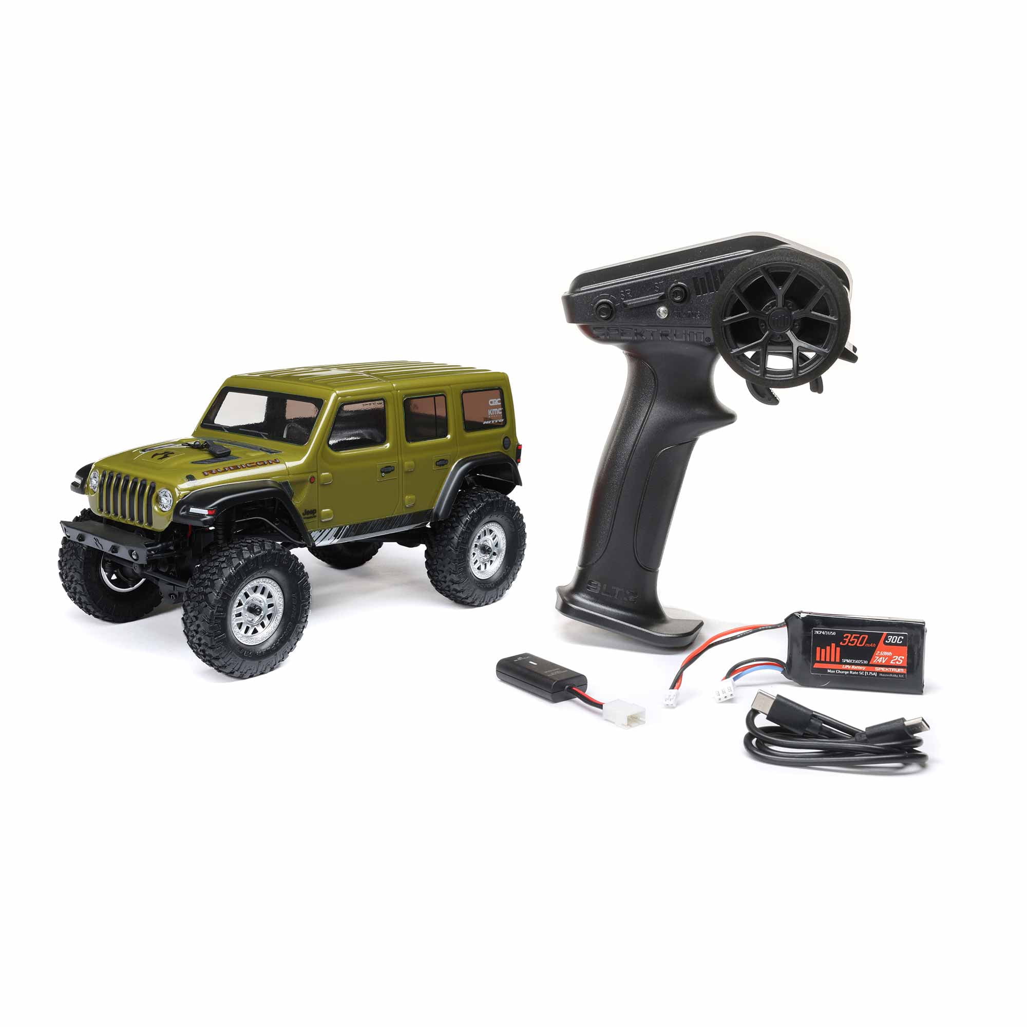 Axial SCX24 2019 Jeep Wrangler JLU CRC Green 1/24 4 Wheel Drive RTR AXI00002V3T4