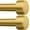 Flash Gold, variant on Curtain Rods for Windows 32-60 Inch, 1 Inch Adjustable White Curtain Rod Set with Brackets, Easy Install