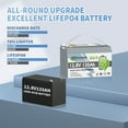 thumbnail image 3 of 12V 135Ah LiFePO4 Battery Bluetooth,TCBWORTH Group 31 Lithium Batteries for RV,Solar,Trolling Motor,off-Grid,Marine,Camping,Smart 100A BMS,15000+Deep Cycles,12.8V Battery, 3 of 13