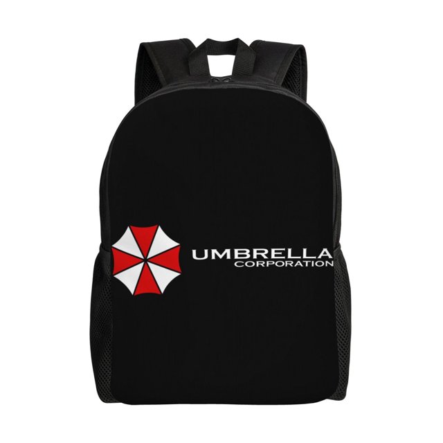 Mochila negra con símbolo de Resident Evil Corp. para hombre y mujer, mochila para portátil, para trabajo, negocios, viajes, mochila informal para la escuela, mochila para estudiantes universitarios,