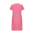 thumbnail image 6 of HomeGardon Women's Sleepwear Nightgowns for Women,Fashion Print Medium Length Dress Oversized Short Nightgown Fashion Chest Print Short Sleeve Nightdress,S-XXL, 6 of 6
