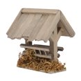thumbnail image 2 of Juguete de casa de muñecas, pesebre de madera en miniatura para casa de muñecas, decoración de casa de muñecas al aire libre, pesebre de casa de muñecas, materiales ecológicos, 2 of 8