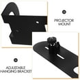 thumbnail image 3 of TEHAUX Wall Mounted Projector Bracket for Conference Room Smooth Operation Black 1Set, 3 of 8