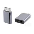 thumbnail image 1 of Kework, paquete de 2 adaptadores Micro B USB a USB tipo C, USB 3,1 tipo C hembra a USB 3,0 Micro B macho, conector convertidor, 1 of 4