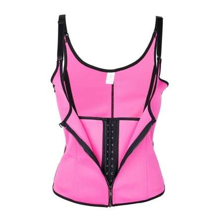 Body Shaping Girdle - Womens Waist Trainer Corset Vest Shapewear Slimming Body Shape Waist Cincher with Zipper Adjustable Straps For Weight Loss
