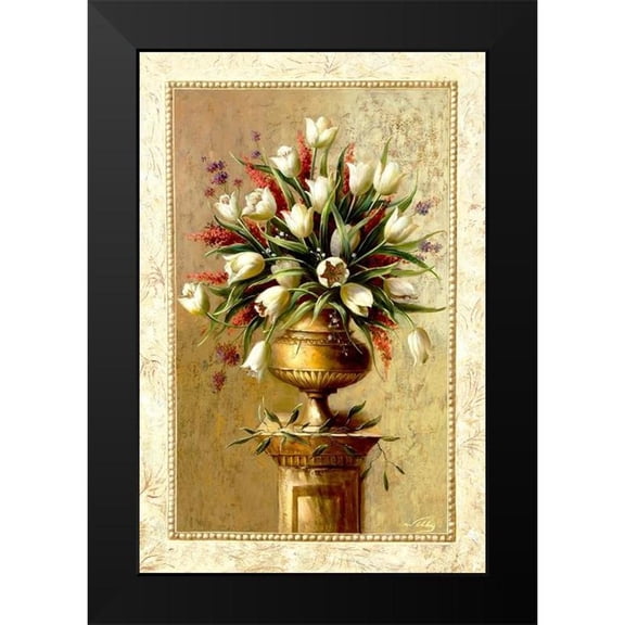 Welby 11x14 Black Modern Framed Museum Art Print Titled - Spring Blossoms II