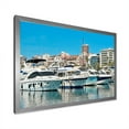 thumbnail image 2 of Designart "Alicante Spain Harbor Boats" Boat Picture Framed Wall Art Prints, 2 of 5