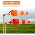 thumbnail image 2 of 2pcs Hanging Reflective Windsock Flags for Outside Rip Stop Airport Windsocks Measurement Sock Bag Outdoor Heavy Duty 24in Wind Direction Indicators for Yard( Pole NOT included ), 2 of 6