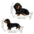 thumbnail image 6 of Hard-Frame Dachshund Plush Toy, Hollow Sausage Dog Figure with Soft Velvet Cover, Standing/Sitting Pose Animal Decor for Shelf & Gift Giving, 6 of 10