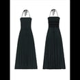 thumbnail image 3 of Vestidos Largos Bohemios Sexys de Verano Sin Espalda para Mujer Negro XL, 3 of 5