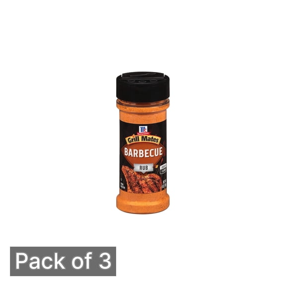McCormick Grill Mates Barbecue Rub 6 oz Bottle (Pack of 3)