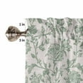 thumbnail image 4 of Farmhouse Flower Valances for Windows Farmhouse Kitchen Curtains Valances Rod Pocket Valance Curtains for Kitchen Windows Botanical Vintage Fruit Green Leaf Window Valances for Bathroom 42"x12", 4 of 6