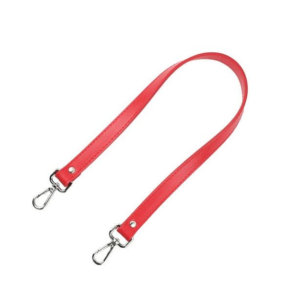 Injueey Correa clásica para bolso de cuero PU, multicolor y artesanal, correa para bolso de hombro y cómoda Artesanía rojo