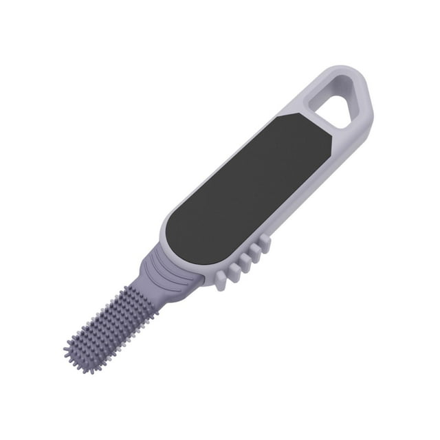 Lima para pies, removedor de callos, cepillo para limpiar los dedos, raspador compacto para pies, herramienta de pedicura para pies Violeta