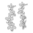 thumbnail image 2 of 14k White Gold Diamond Earrings 14k White Gold Earrings, 2 of 2