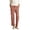 Red*, variant on RUTAYY Women's Pants Casual Straight Leg Elastic Waist Bottoms Fashion Solid Color Slim Fit Comfortable Stretch with Pockets Classic Stylish Trousers