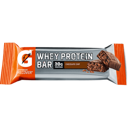 Gatorade Récupérer protéines de lactosérum Barres au chocolat Chip 2.8 Oz Pack 12