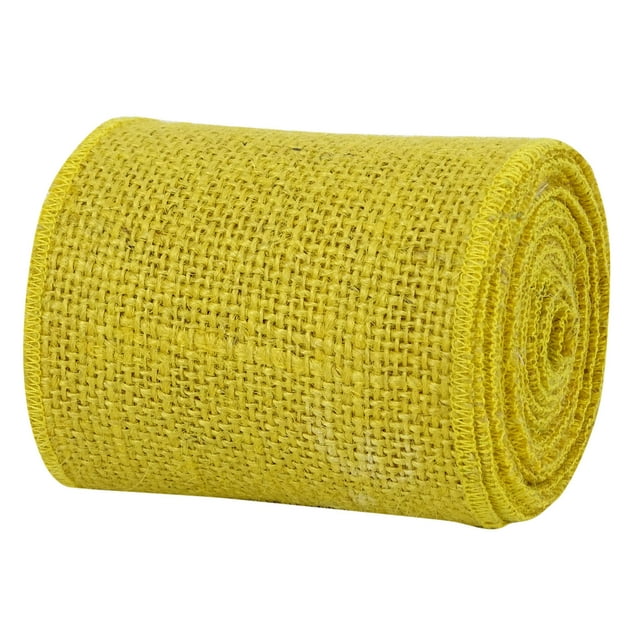 IBA Indianbeautifulart 10 Yard Roll Natural Burlap Fabric Trim Wedding Embellishments Ribbons For Crafts
