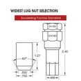 thumbnail image 4 of Chrome Tuner Acorn 7/16" Lug Nut Kit 24 Pc Set with Key, 4 of 5
