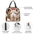 thumbnail image 4 of KLL Cute Alpaca in Daze Print Insulated Lunch Bag Women, Reusable Cute Tote Lunch Box for Adult & Men, Leakproof Cooler Lunch Bags for Work Office Travel Picnic, 4 of 6