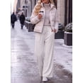 thumbnail image 2 of Cueply Wide Leg Sweatpants Women Casual Baggy Heavyweight Lounge Sweat Pants Winter Joggers with Pockets, 2 of 8