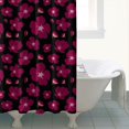 thumbnail image 4 of Pioneer Flower Floral Print Pattern Shower Curtain 72"x72" ,Bathroom Decorative Shower Curtains Set with 12 Hooks,Modern Waterproof Washable Shower Curtain, 4 of 6