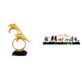 thumbnail image 1 of Escultura De Ciervo Delfín Realista Para Escritorio De Oficina, Entrada, Armario, Chimenea, Mesa, Estantería, Valla De Jardín, Decoración De Porche., 1 of 8