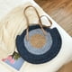thumbnail image 2 of Bolsa Stroh Rattan Tasche gewebt Damen Sommer Messenger Bags Strand Handtasche (Blau) Likrtyny Para Estrenar, 2 of 9