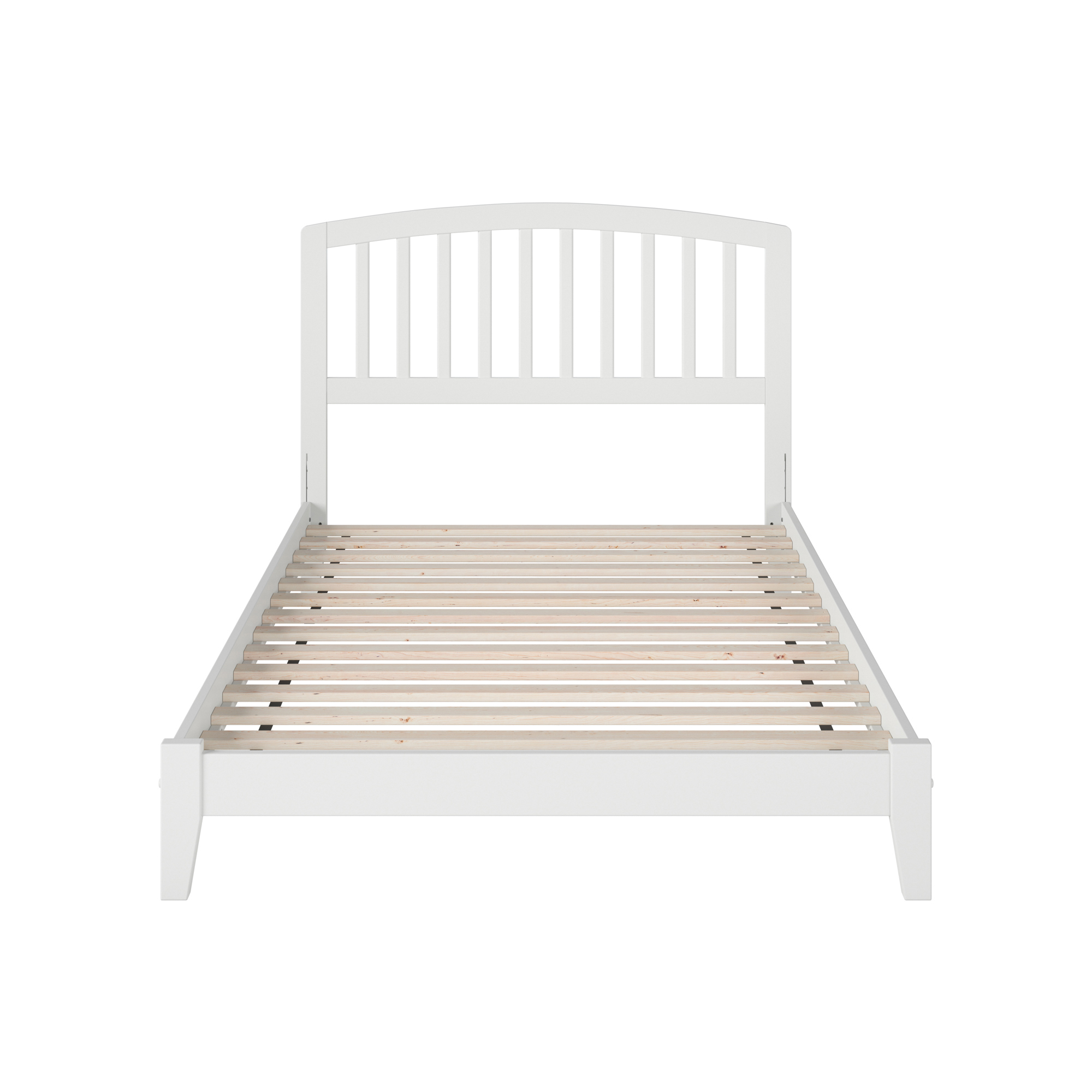 AFI Richmond Full Low Profile Wood Platform Bed, White