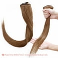 thumbnail image 4 of Benehair Clip in 100% Human Hair Extensions Full Head Straight Remy Hair 8pcs For Women Brown Soft US, 4 of 12