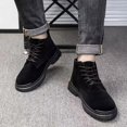 thumbnail image 2 of FRSASU Men's Lace Up Ankle Boots Casual Non Slip Work Chukka Boots Classic Outdoor Walking Booties for Fall Winter Black, 2 of 6