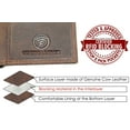 thumbnail image 6 of RFID safe Leather Wallets for Men 212C Long Trifold Wallet with Chain Rustic Vintage Brown, 6 of 9