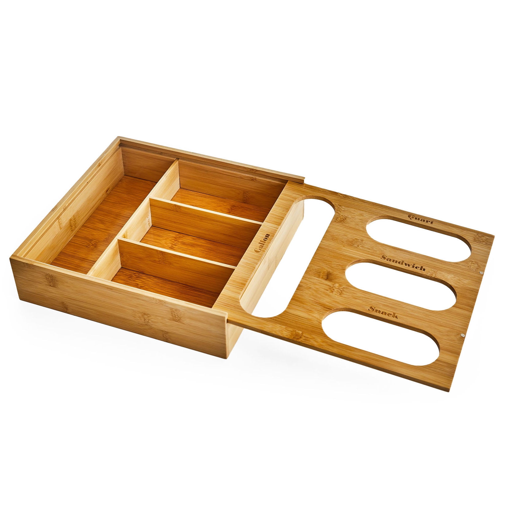 Better Homes and Gardens Bamboo Plastic Bag Drawer Organizer - Thumbnail 2