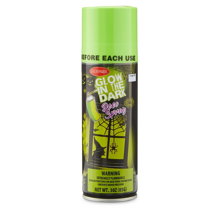 Goodmark Halloween Glow in the Dark Halloween Decor Spray, Net Wt. 3oz.