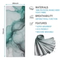 thumbnail image 2 of Green Gray Marble Pattern Hot Yoga Mat Towel Non Slip for Hot Yoga - Quick-Drying Yoga Mat Cover with 4 Corner Pockets with Travel Bag - Hot Yoga Towel Non Slip Grip Moisture Wicking Sweat 70"x26", 2 of 6