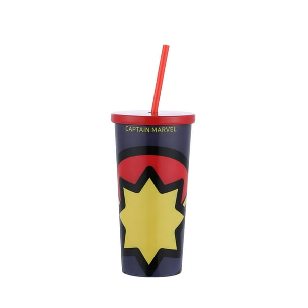 MINISO Marvel Tumbler with Straw 17oz Insulated Travel Mug Coffee