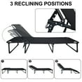 thumbnail image 6 of Fogcroll Folding Camping Cot, Adjustable 4 Positions Reclining Portable Outdoor Cot Heavy Duty Sleeping Bed Cots W/Pillow Mat,Chaise Lounge Chair for Home Office Nap Beach Pool Patio Travel, 6 of 12