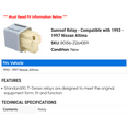 thumbnail image 2 of Sunroof Relay - Compatible with 1993 - 1997 Nissan Altima 1994 1995 1996, 2 of 2