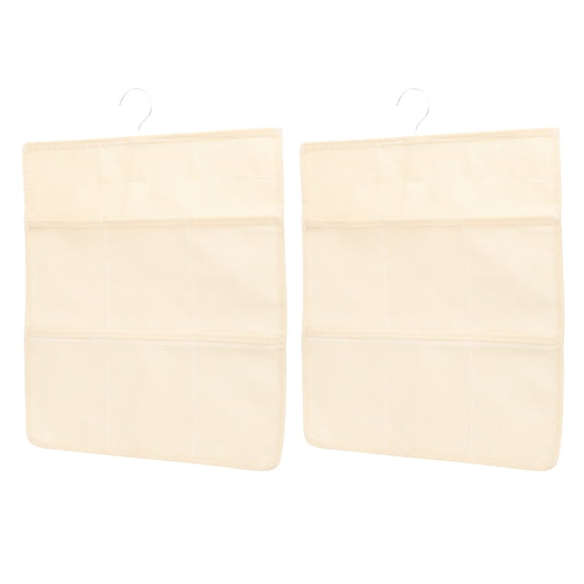 HEANUJJ 2Ud Organizador De Closet Beige Con Bolsillos Para Y Artículos Del Hogar