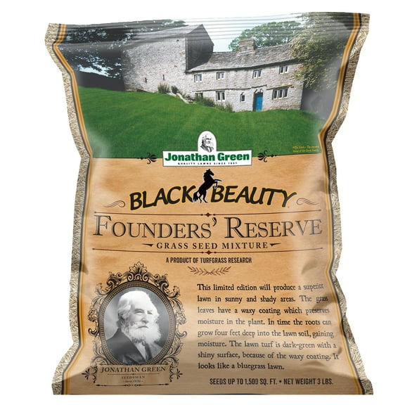 Jonathan Green Black Beauty Founders' Reserve Tall Fescue Grass Seed, 3lbs